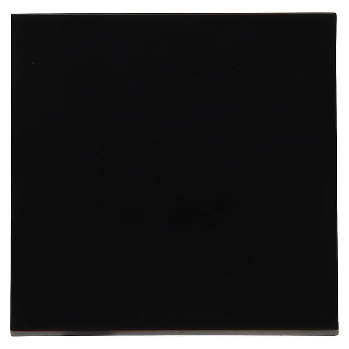 Kopp Universalwippe Athenis - Schwarz matt, Matt, Unterputzmontage - Massives schwarzes Quadratpaneel.
