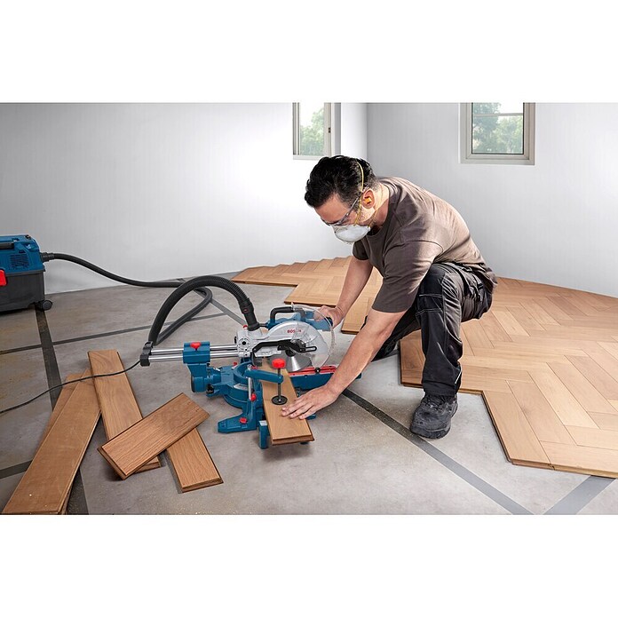 Bosch Professional Potezno zajeralna žaga GCM305-216S  (1.300 W, Premer žaginega lista: 216 mm, 4.320 vrt./min - 5.280 vrt./min) | 2306 - Kapp- u. Gehrungssägen Marke | BBDJ - Kompaktmasch stationär / Sägen | BBD - Elektro WZ/Großmaschinen | BB - ElektroWZ/Großmaschinen | B - Werkz/Masch/Maschzubeh/Auto | BAUHAUS
