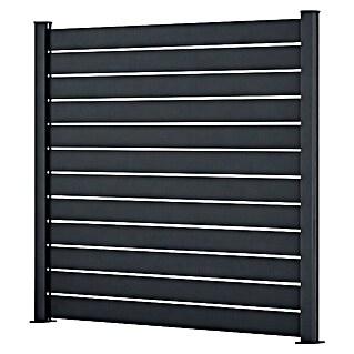 Dioco Smartwall Valla Persiana (L x Al: 177 x 200 cm, Antracita, Aluminio)