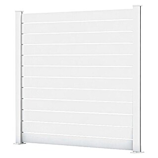 Dioco Smartwall Valla Persiana (L x Al: 177 x 200 cm, Blanco, Aluminio)
