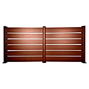 Dioco Smartwall Valla Persiana doble (L x Al: 360 x 100 cm, Óxido, Aluminio) | BAUHAUS