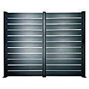 Dioco Smartwall Valla Persiana doble (L x Al: 360 x 200 cm, Antracita, Aluminio) | BAUHAUS