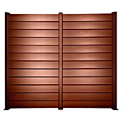 Dioco Smartwall Valla Persiana doble (L x Al: 360 x 200 cm, Óxido, Aluminio) | BAUHAUS