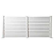 Dioco Smartwall Valla Persiana doble (L x Al: 360 x 100 cm, Blanco, Aluminio) | BAUHAUS