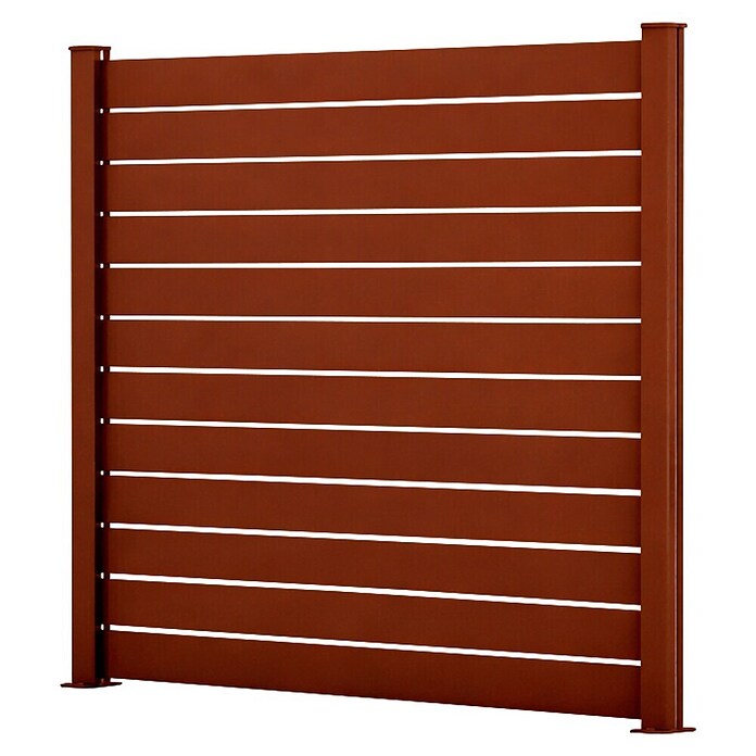 Dioco Smartwall Valla Persiana (L x Al: 177 x 200 cm, Óxido, Aluminio) | BAUHAUS