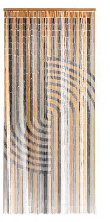 Conacord Trvorhang Japandi - Natur/Schwarz, B x H: 90 x 200 cm online  kaufen bei BAUHAUS