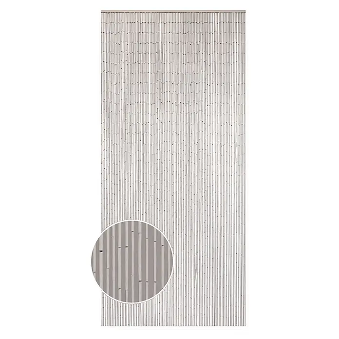 Conacord Türvorhang - Weiß, B x H: 90 x 200 cm - Weißer Bambus-Perlenvorhang für Türen.