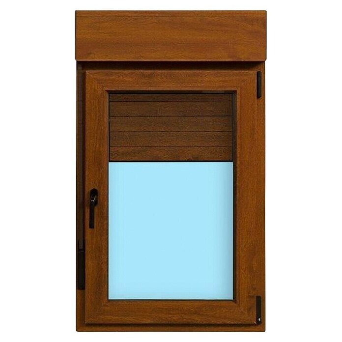 Oknum Ventana de PVC practicable-oscilobatiente (700 x 1.180 mm, Roble, Apertura según normativa: Derecha) | BAUHAUS
