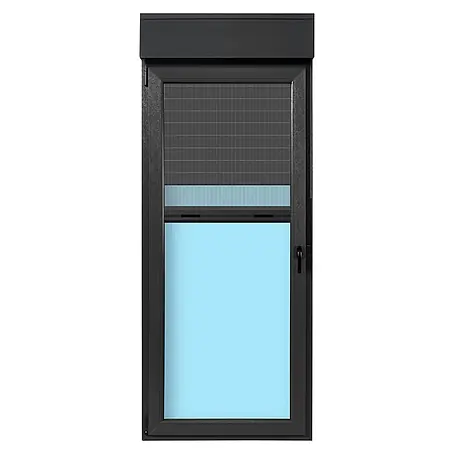 Oknum  Balconera de PVC practicable-oscilobatiente con mosquitera