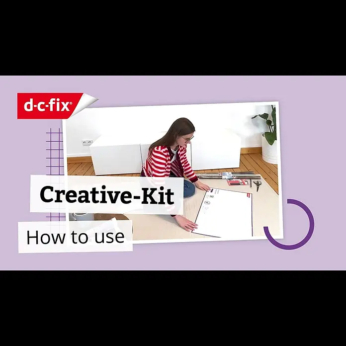 D-c-fix Klebefolie Kreativ-Kit - 3 Stk., 2 m x 67,5 cm, Flagstaff Oak/Uni Seidenmatt Sage Green, Selbstklebend - Maximal praktisch Ikea-Mbel bekleben: Das d-c-fix Kreativ-Kit ist die perfekte Lsung!