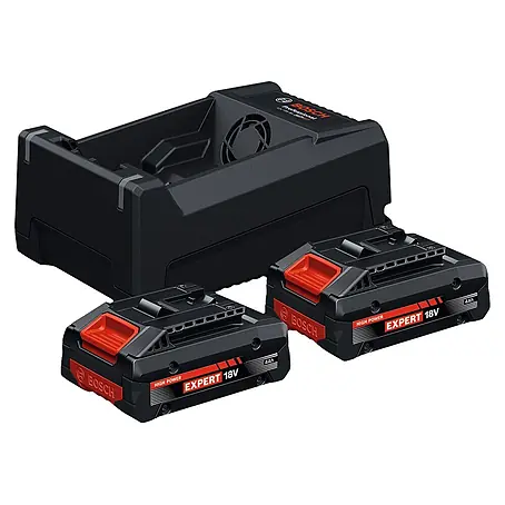 Bosch Professional AMPShare 18V Akku & Ladegerät Starter-Set 2x EXBA18V-40 + GAL 12V/18V-80
