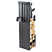 Holzkorb Albero Natt (30 x 33 x 110 cm, Stahlblech, Schwarz)
