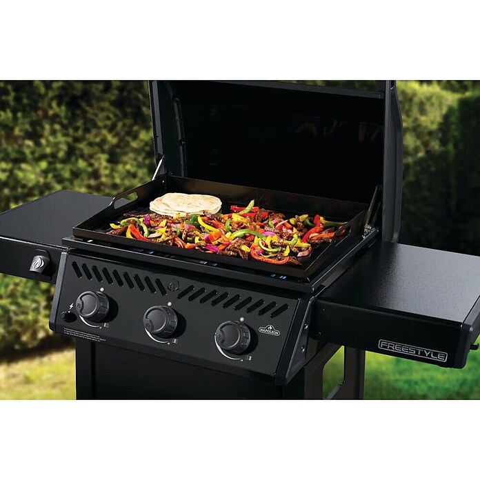 Napoleon Plancha žar Freestyle F24DFTPK-SI  (Površina za peko (Š x G): 59,7 x 43,2 cm, Črna) | 8313 - Gasgrill Marke | ICGA - Grillgeräte | ICG - Grillgeräte / Grillzubehör | IC - Freizeit im Garten | I - Stadtgarten | BAUHAUS