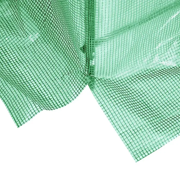 Furnicato Gewächshaus - 200 x 245 cm, Material Seitenwand: Stahl, 14 mm, Grün - Transluzentes, grün-vergittertes Gewächshaus-Abdeckmaterial.