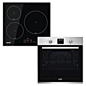 Cata Set de horno y zona de cocción MDS8007C (Volumen horno: 80 l, Negro y Inox) | BAUHAUS