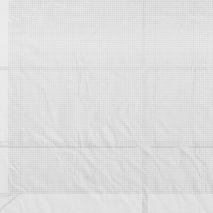 Outsunny Gewächshaus - 300 x 150 cm, Material Seitenwand: Kunststoff, 0,3 mm, Weiß - Hellgrauer Strukturstoff mit gleichmäßigem Rastermuster und leichten Falten.