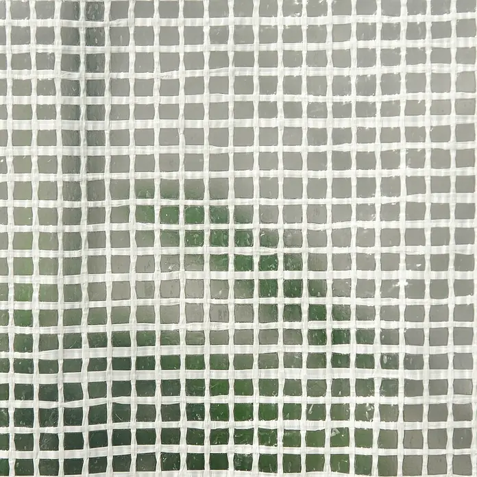 Outsunny Gewächshaus Weiß, 200cm x 100cm x 215cm - 200 x 100 cm, Material Seitenwand: Kunststoff, 0,3 mm, Grün - Weißgitterverstärkte lichtdurchlässige Kunststofffolie.