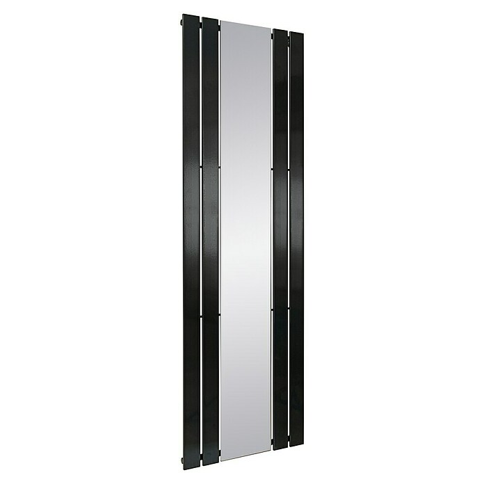 Bäderwelt Designradiator Tokio (55 x 180 cm, 573 W, Antraciet, Spiegel)