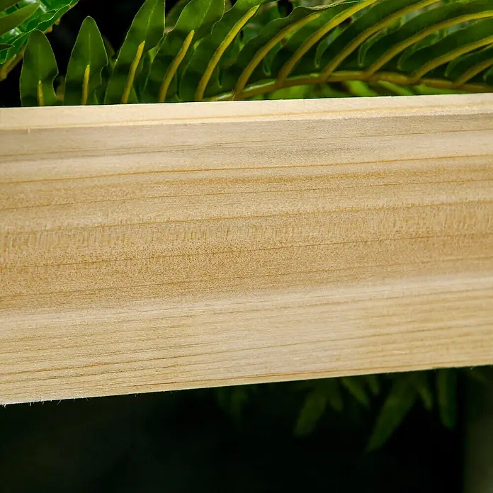 Outsunny Hochbeet mit 3 Ebenen - Holz, Naturholz - Helle Holzplatte mit horizontaler Maserung.
