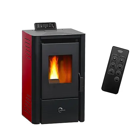 Sannover  Pelletofen Anita 9,4 kW Bordeaux