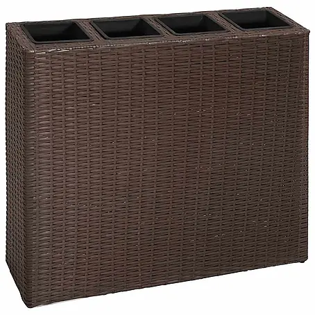Furnicato  Hochbeet Poly Rattan