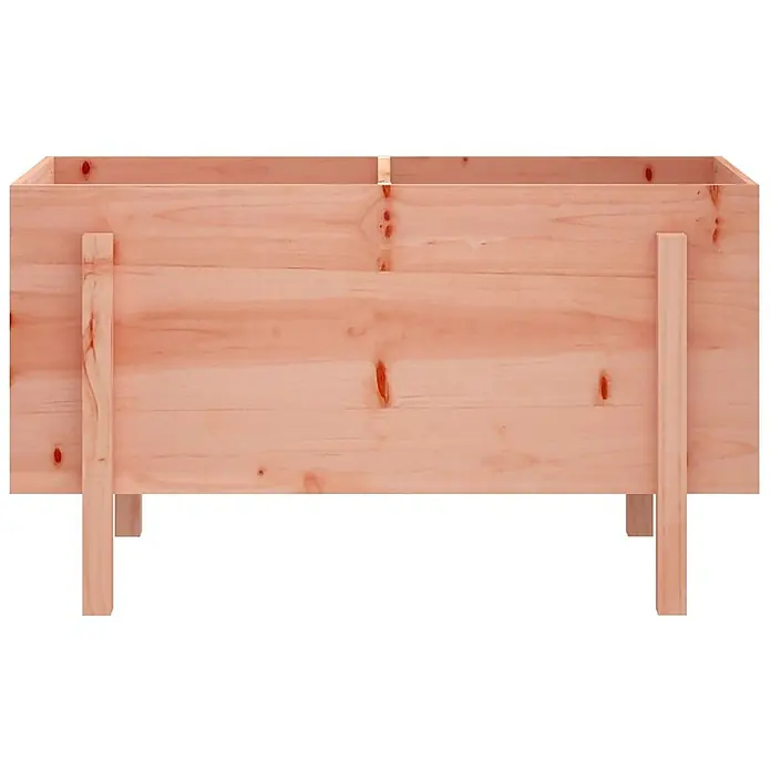 Furnicato Hochbeet - 50 x 101 x 57 cm, Holz, Natürliches Douglasie - Rechteckiges Hochbeet aus hellem Holz, auf vier Beinen stehend.