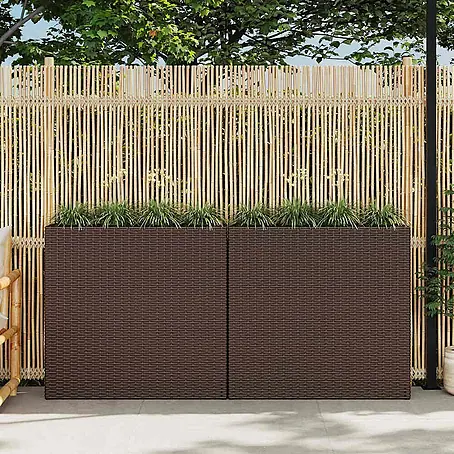 Furnicato  Hochbeet Poly Rattan