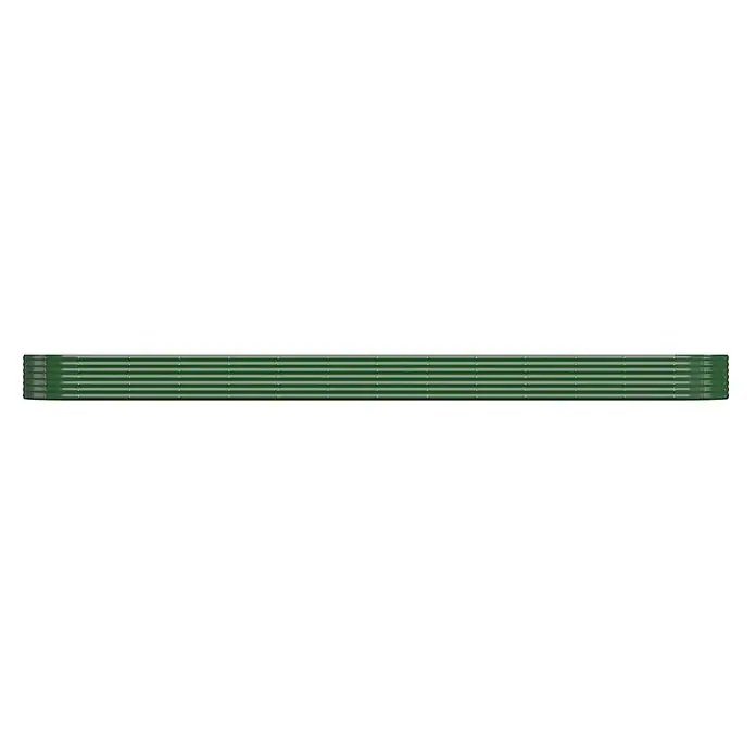 Furnicato Hochbeet - 544 x 100 x 36 cm, Stahl, Grün - Dunkelgrüne gerippte Matte oder Leiste.