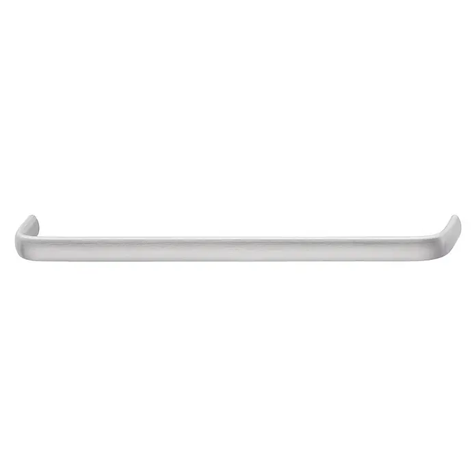Häfele Möbelgriff - Typ Möbelgriff: Bügel, L x B x H: 134 x 12 x 30 mm, Lochabstand: 128 mm - Metallhandtuchhalter mit gebürsteter Oberfläche. Ideal für Bad und Küche, robust und stilvoll.