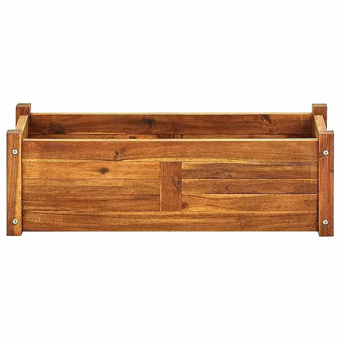 Furnicato Hochbeet - 46.200 x 76 x 25 cm, Holz, Braun - Rechteckiger brauner Holz-Pflanzkasten mit sichtbarer Holzmaserung.