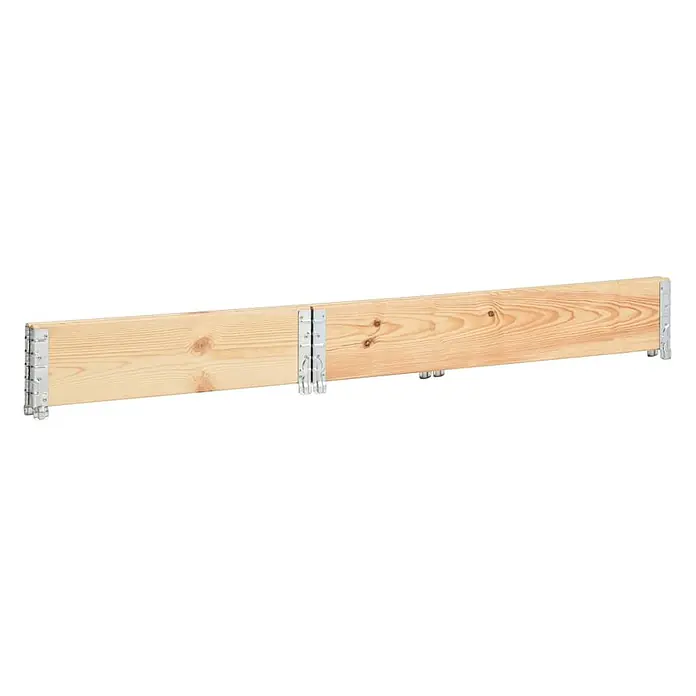 Furnicato Hochbeet - 120 x 80 x 19 cm, Holz, Braun - Helles Lattenrostbrett aus Holz mit mehreren Metallverbindern für Bettrahmenmontage.