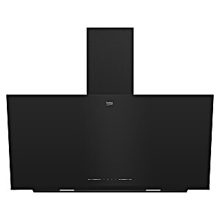 Beko Campana extractora BHCA92442BBH (Ancho: 90 cm, 410 m³/h, Negro)