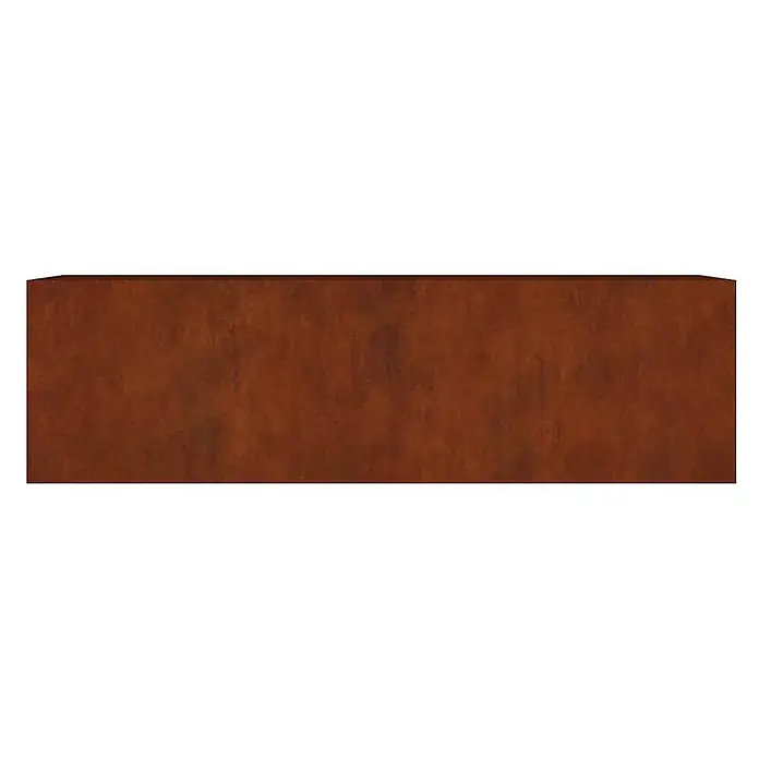 Furnicato Hochbeet - 280 x 80 x 80 cm, Stahl, Braun - Rechteckiger Pflanzkasten aus Rostmetall.