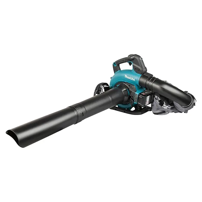 Makita XGT 40V max. Akku-Gebläse UB003GZ - 40 V, Ohne Akku, Blasgeschwindigkeit: 68 m/s - Makita türkis-schwarzer Akku-Laubbläser/Sauger mit Fangbeutel.