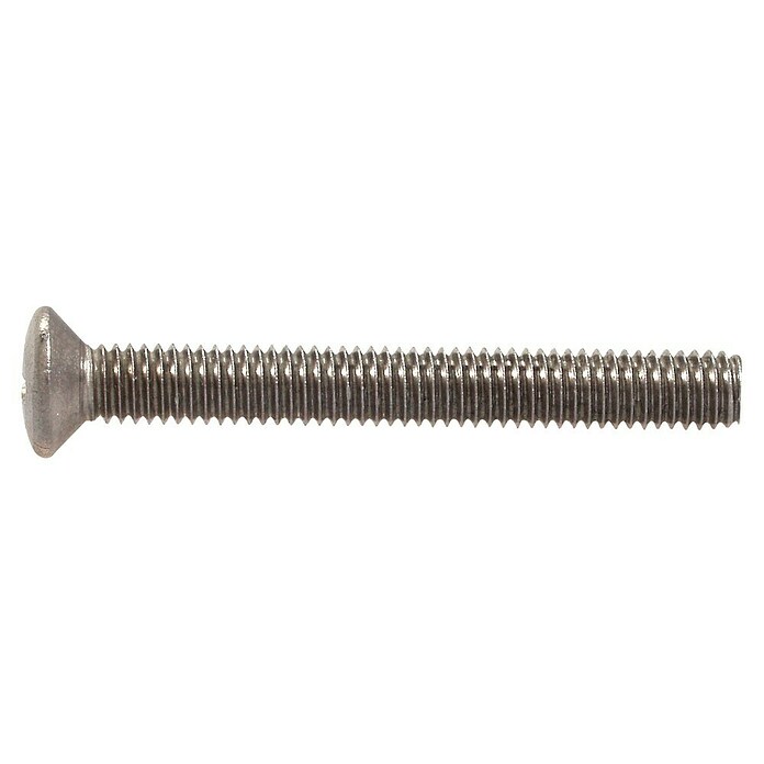 Marinetech Linsensenkschraube (Ø x L: 6 x 20 mm, A4, Edelstahl, DIN 966, Linsenkopf)