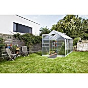 Vitavia Gewächshaus (3,23 x 1,95 x 2,07 m, Farbe: Aluminium, Polycarbonat, 4 mm)