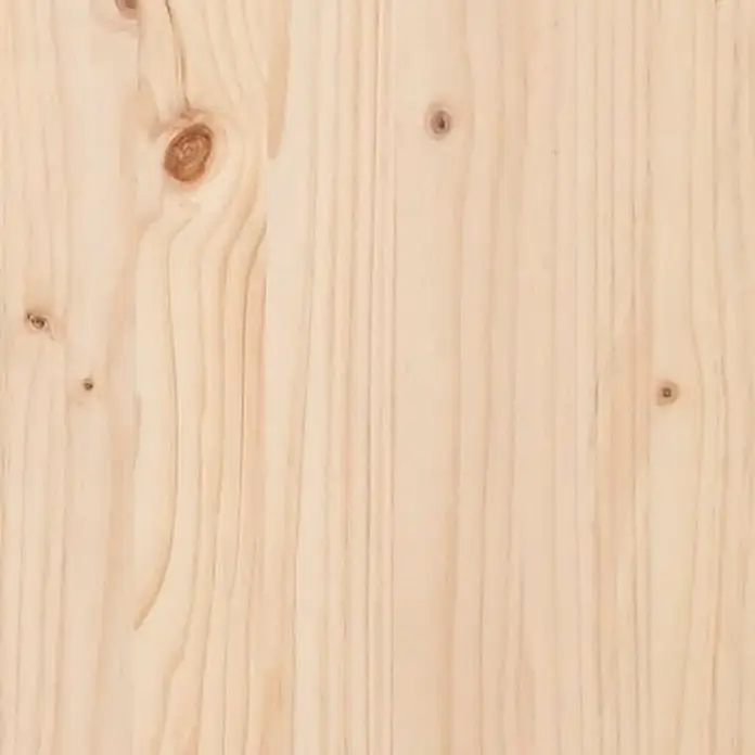 Furnicato Gartenbank Kiefernholz - B x T x H: 122 x 71 x 65,5 cm, Natürliche Kiefer - Helles Holz mit vertikaler Maserung und natürlichen Ästen.