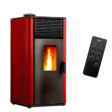 Sannover  Pelletofen Anita 15 kW Bordeaux