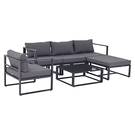 Outsunny  Loungemöbel-Set mit Tisch