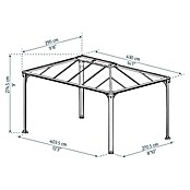 Palram Pérgola (L x An: 430 x 295 cm, Bronce)