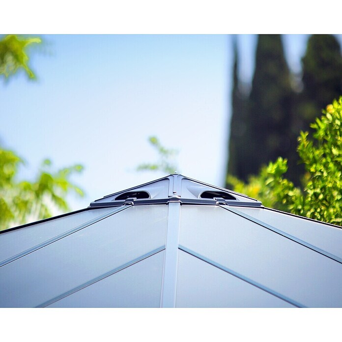 Palram Pavillon Palermo 3000 (2,95 x 2,95 x 2,98 m, Anthrazit)