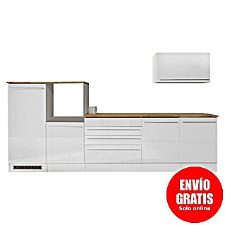 Respekta Cocina modular completa Gabriel (Ancho: 320 cm, Blanco, Sin electrodomésticos)