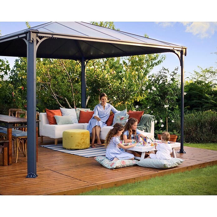 Palram Pérgola (3,6 x 3,6 x 2,95 m, Antracita)