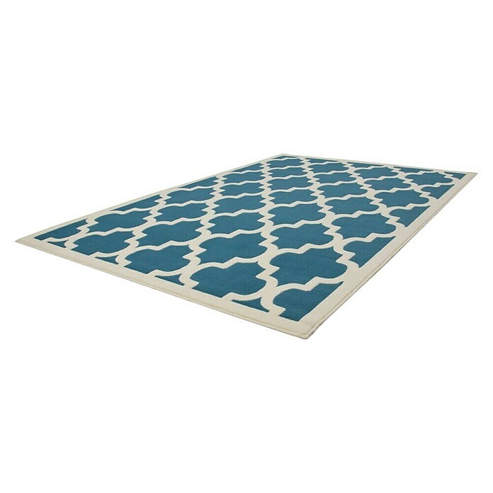 Kayoom Teppich Maroc 2087 (Türkis, L x B: 170 x 120 cm)