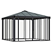 Palram Pérgola de jardín (L x An: 360 x 360 cm, Antracita, Bronce)