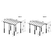Palram Carport (L x An: 507 x 359 cm, Altura de entrada: 329 cm)