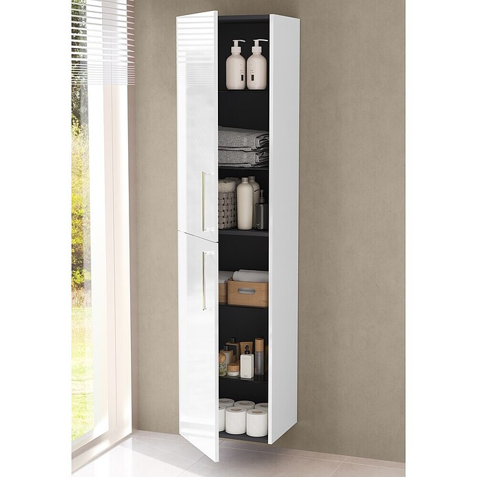 VitrA Bad-Hochschrank Root Flat (B x T x H: 42 x 36 x 180 cm, Weiß) | BAUHAUS