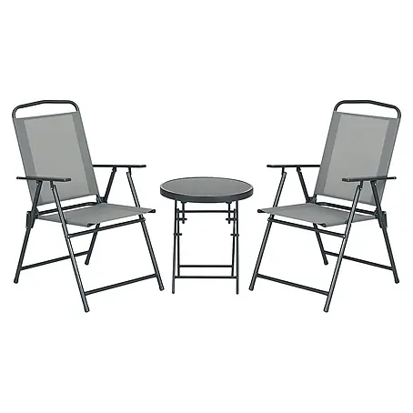 Outsunny  Gartenstuhl-Set mit Tisch