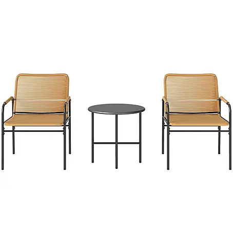 Outsunny  Gartenstuhl-Set mit Tisch