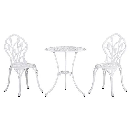 Outsunny  Gartenstuhl-Set mit Schirmloch